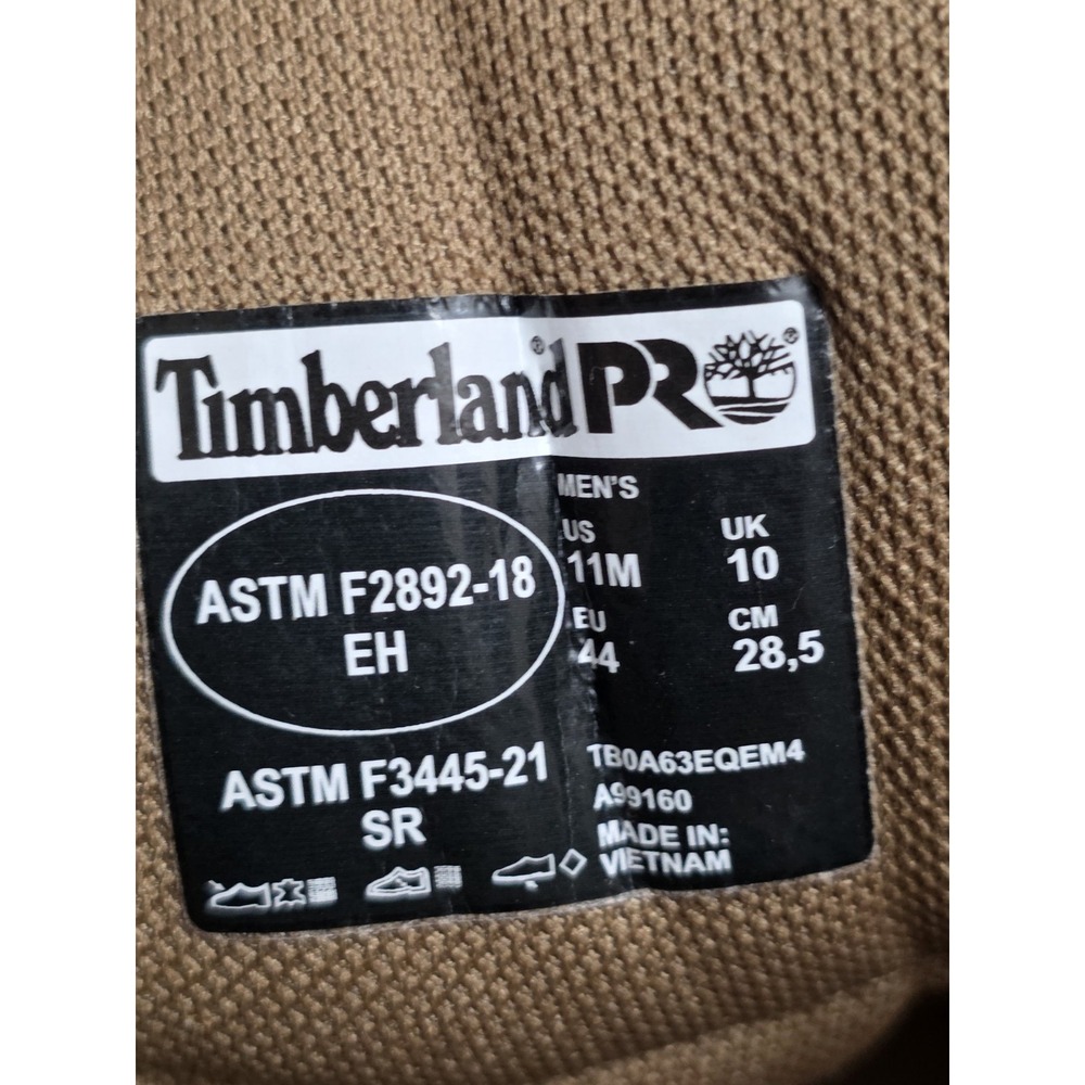 Timberland Pro Sawhorse 6" Size 11M Mens Work Boots Waterproof Soft Toe New - Picture 3 of 13
